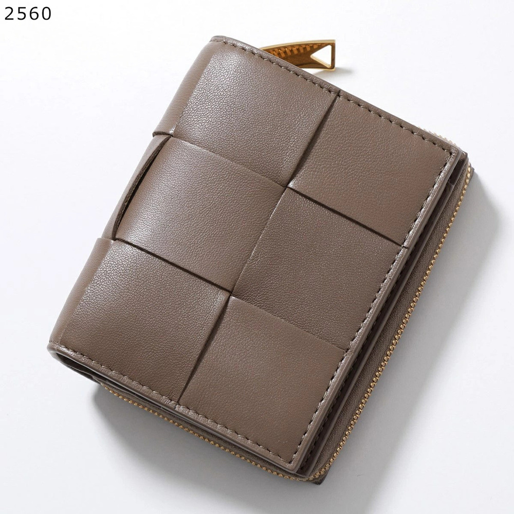 BOTTEGA VENETA Cassette Bi fold Wallet Maxi Intrecciato Leather
